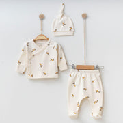 Olive Baby Clothes Set - 3 Pcs