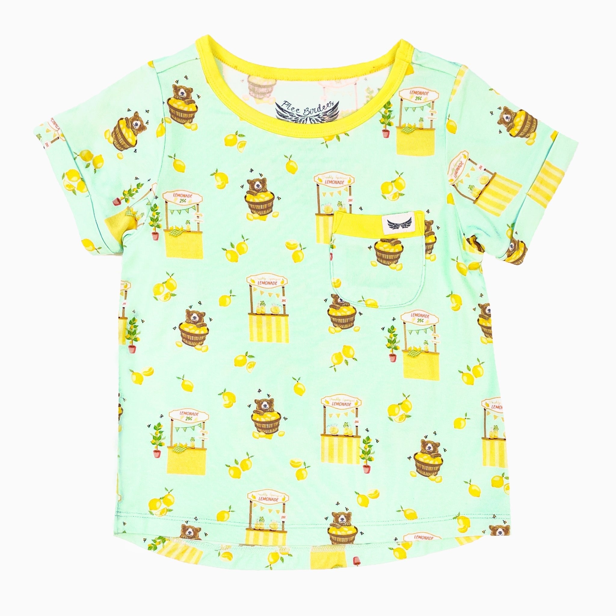 Lemonade Stands & Honey Bears Pocket Tee (18m-8y)