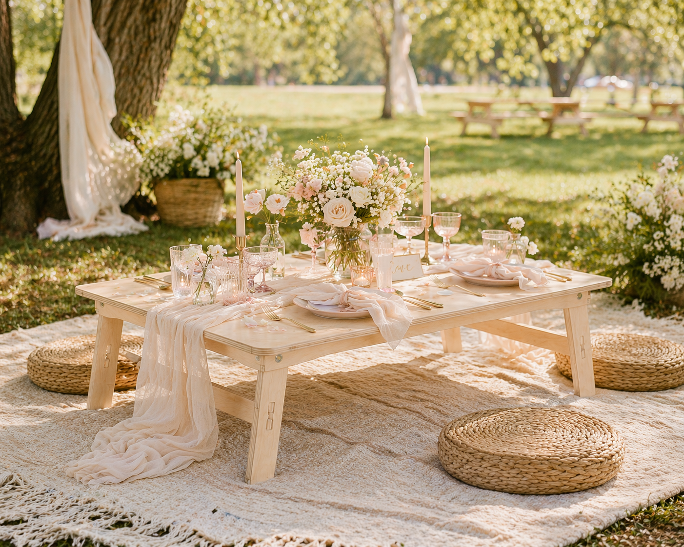 Leslie- Foldable Picnic Table