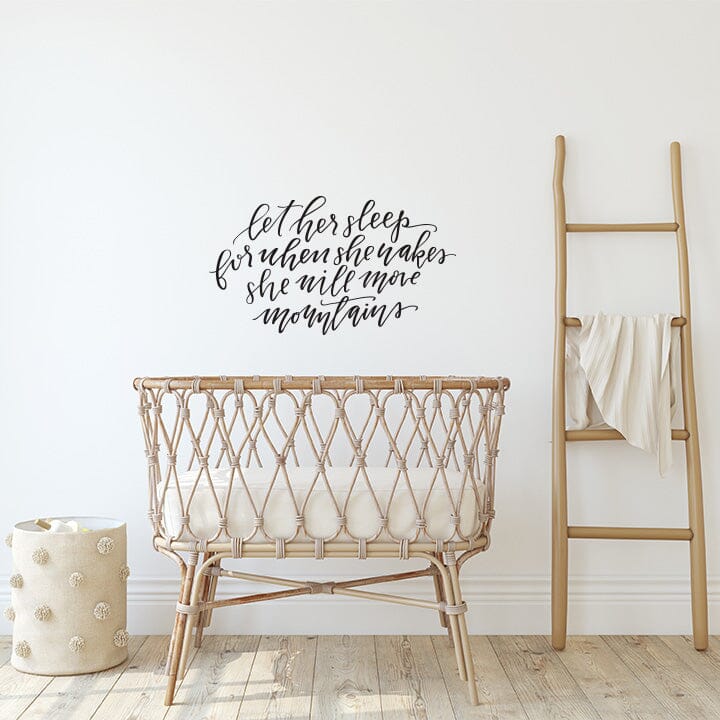 Let Her Sleep Wall Decal