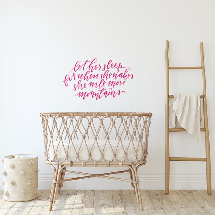 Let Her Sleep Wall Decal