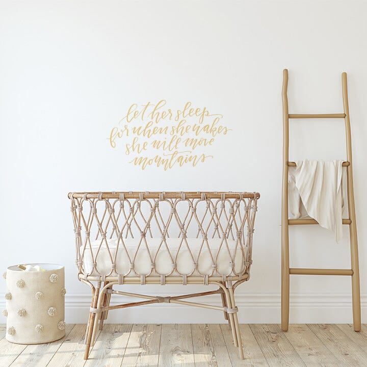 Let Her Sleep Wall Decal