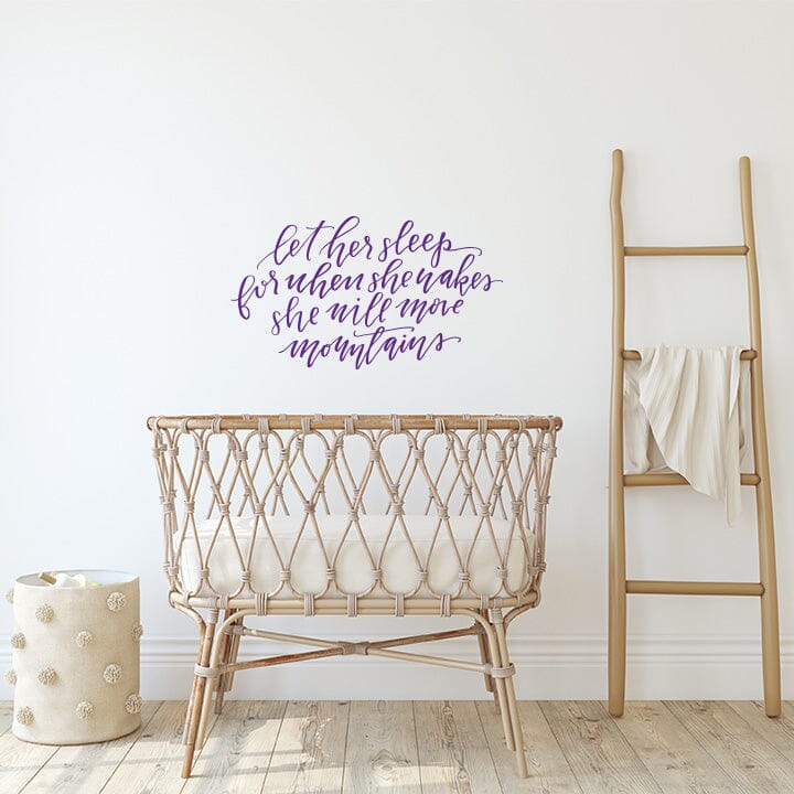 Let Her Sleep Wall Decal