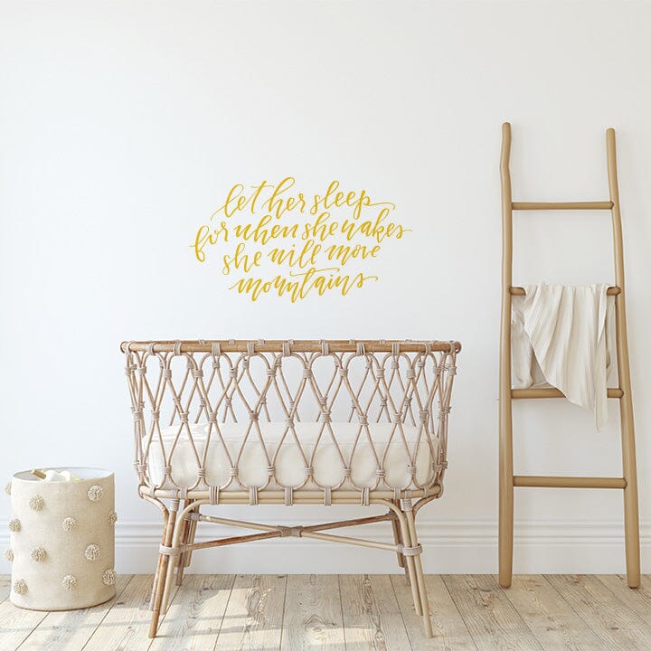 Let Her Sleep Wall Decal