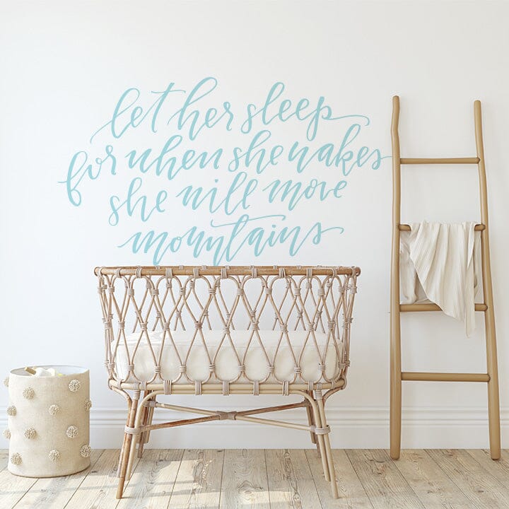 Let Her Sleep Wall Decal