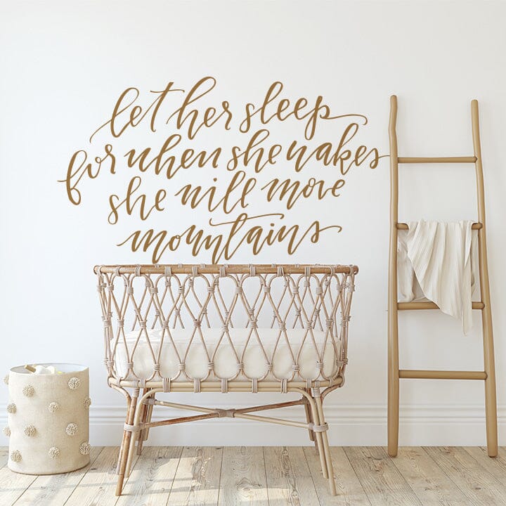 Let Her Sleep Wall Decal