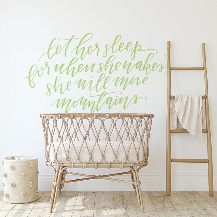 Let Her Sleep Wall Decal