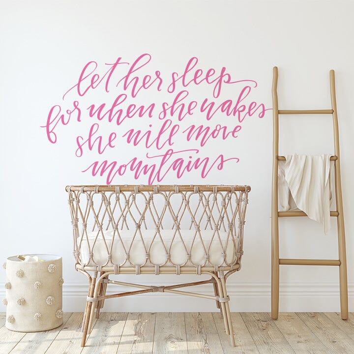 Let Her Sleep Wall Decal