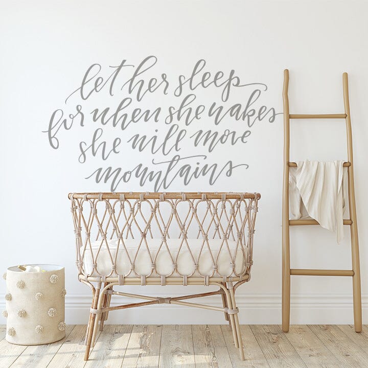 Let Her Sleep Wall Decal