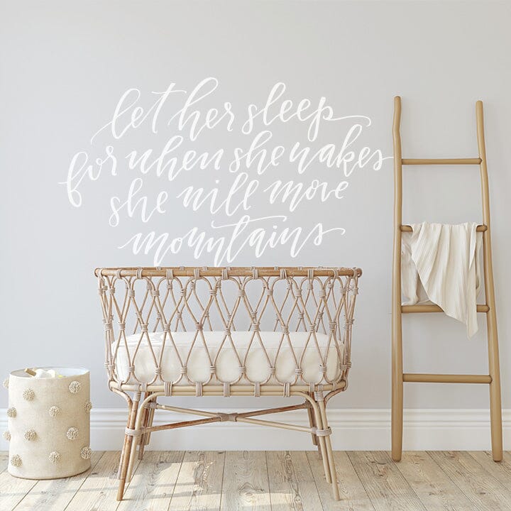 Let Her Sleep Wall Decal