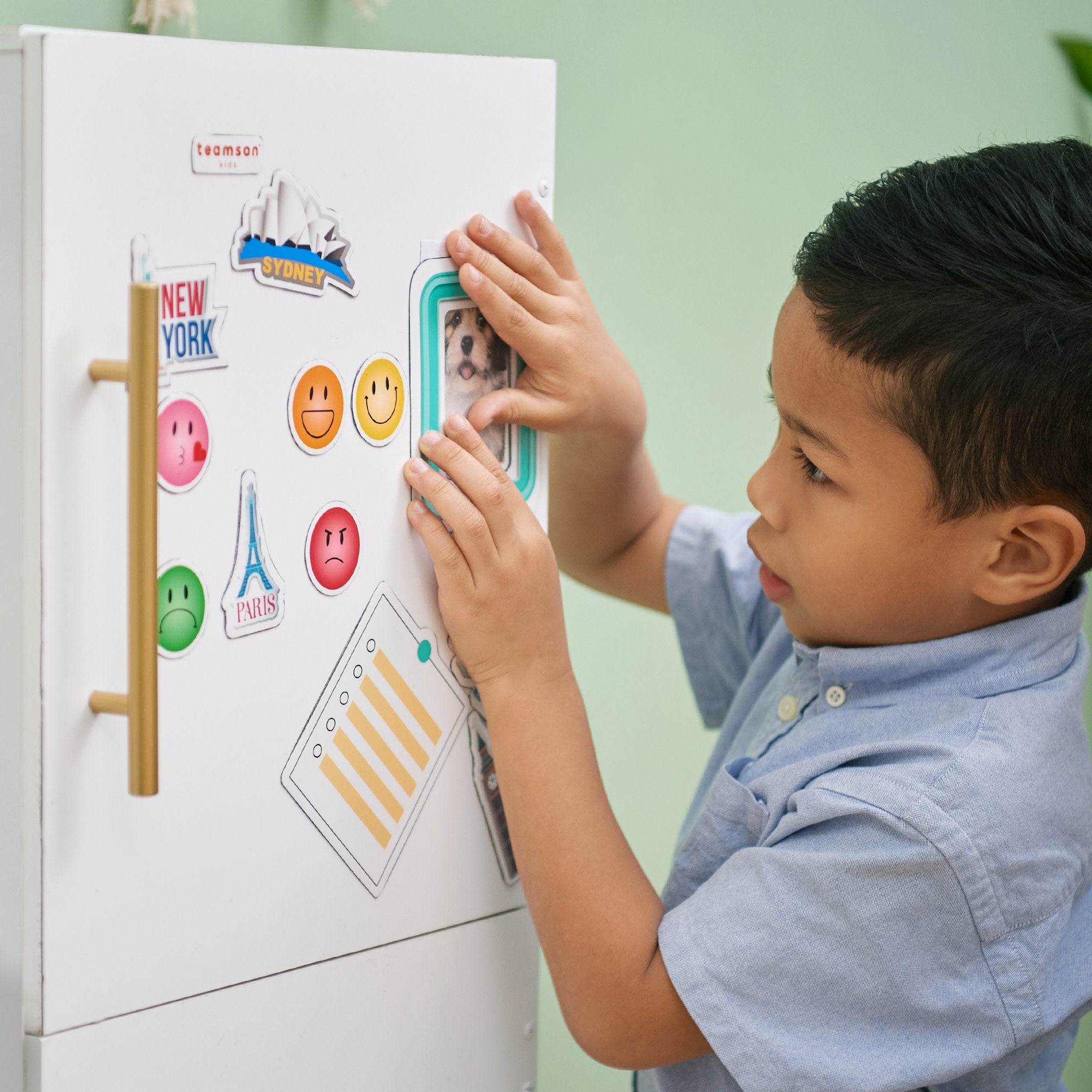 Teamson Kids - Little Chef Atlanta Large Modular Play Kitchen, White/gold