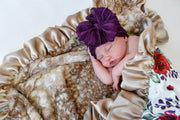 Plum | Signature Ruffled Baby Headband
