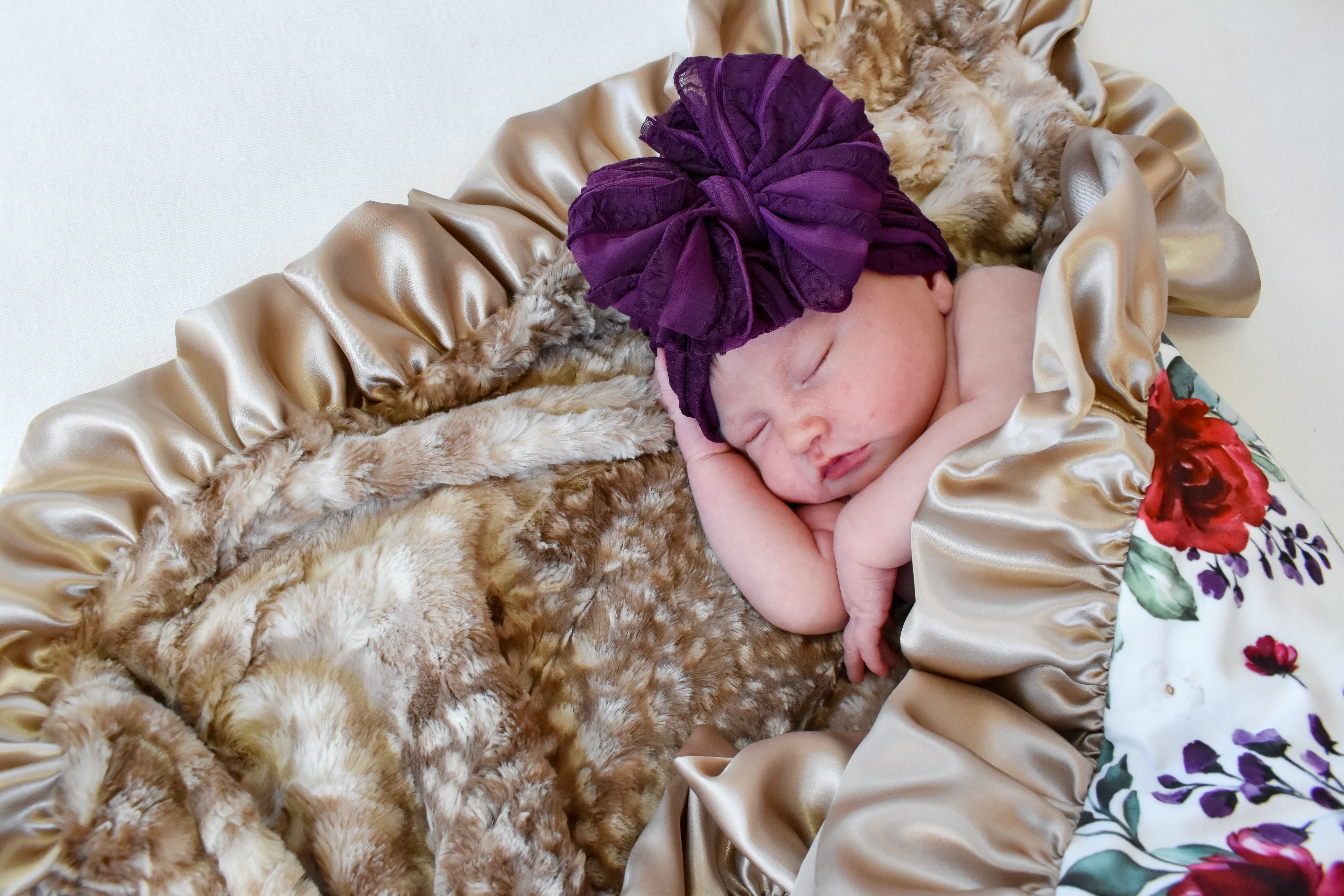 Plum | Signature Ruffled Baby Headband