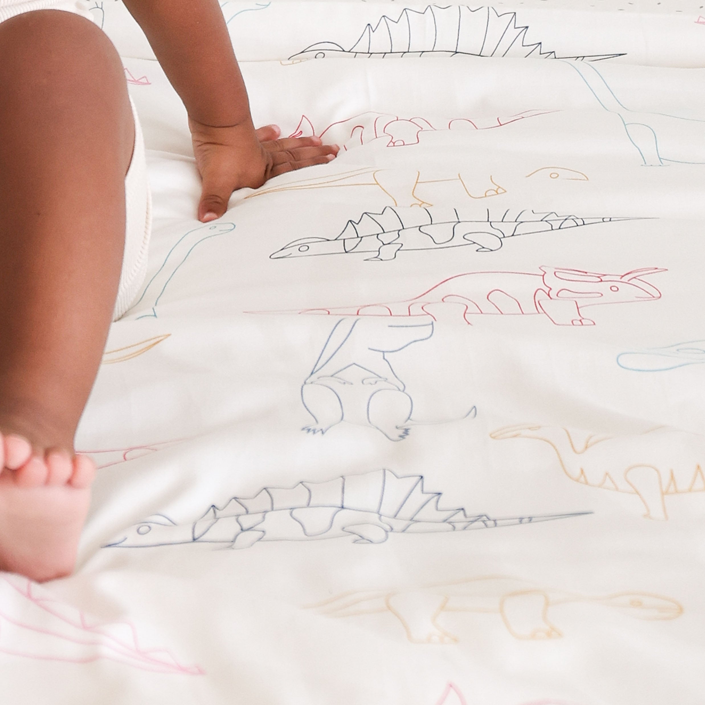 Organic Crib Sheet - Dino Park