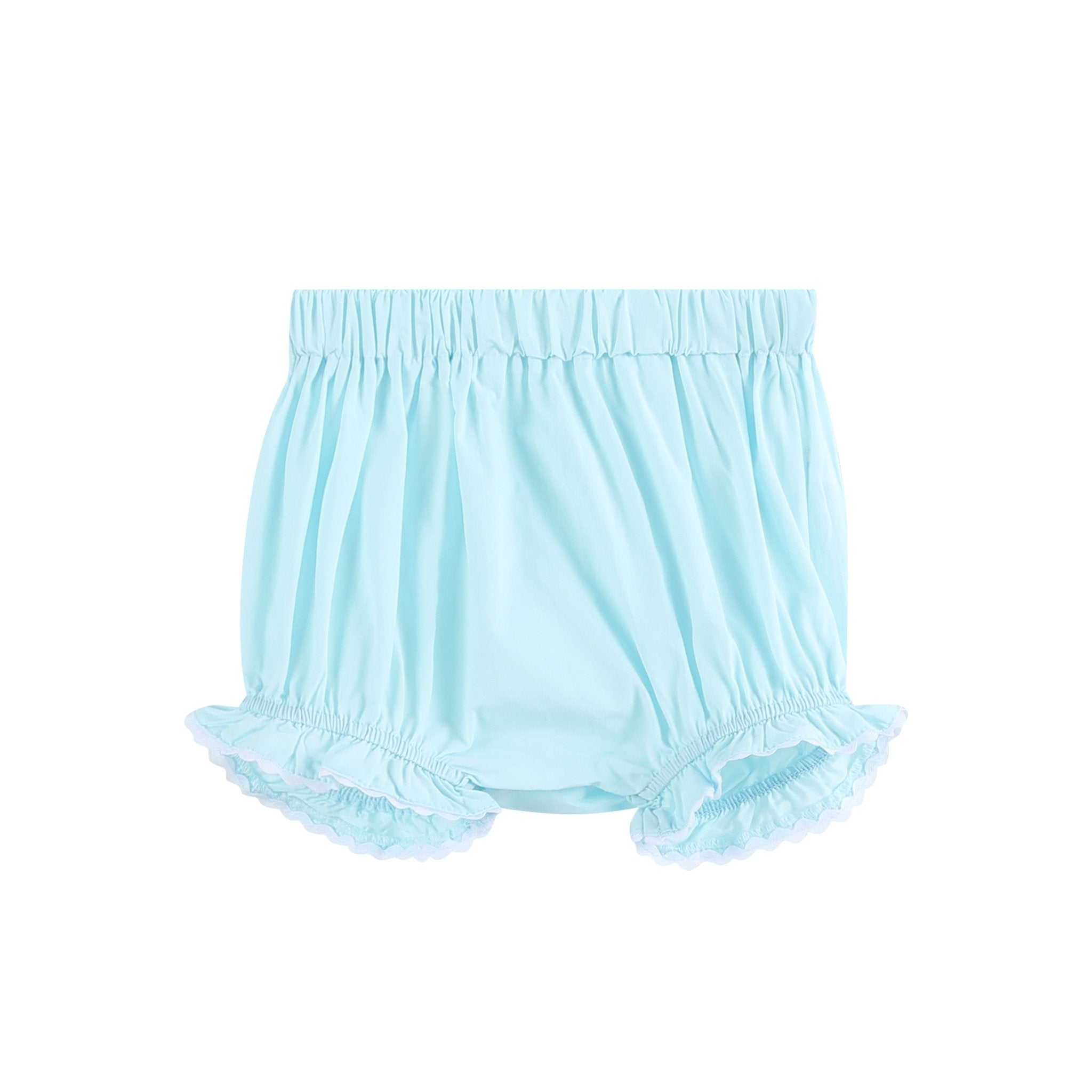 Light Blue Daisy Smocked Dress And Bloomer Set