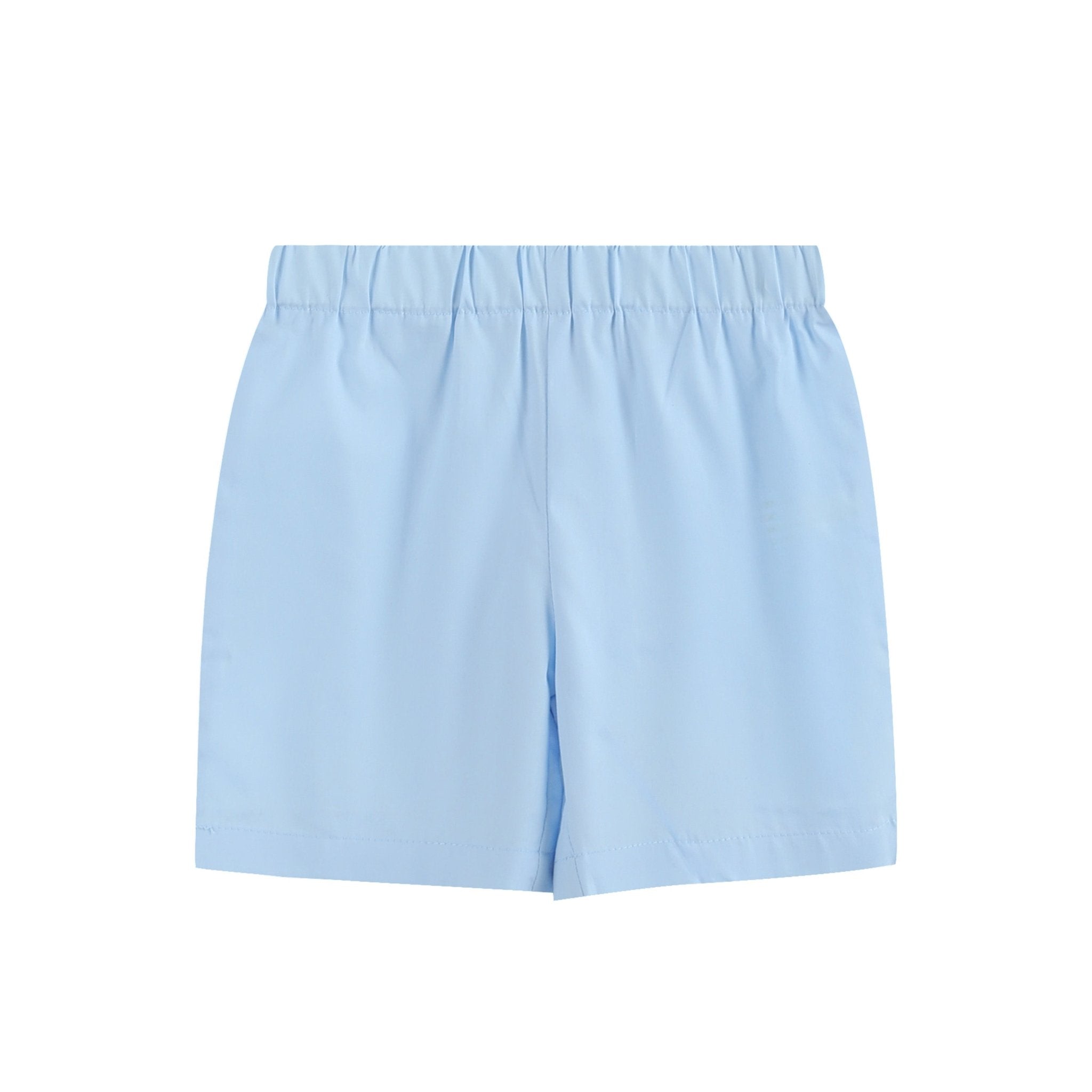 Light Blue Bunny Smocked T-shirt And Shorts Set