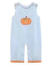 Light Blue Pumpkin Applique Longalls