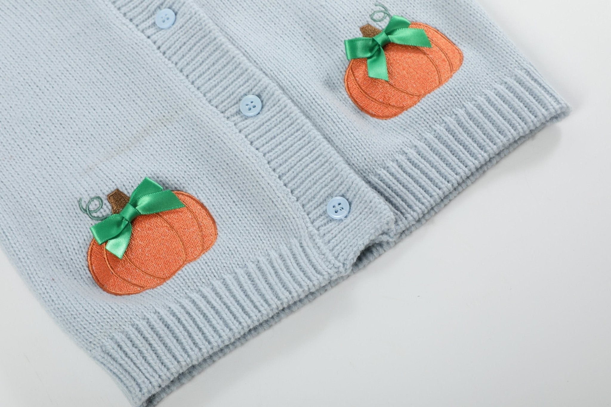 Light Blue Pumpkin Girls Cardigan