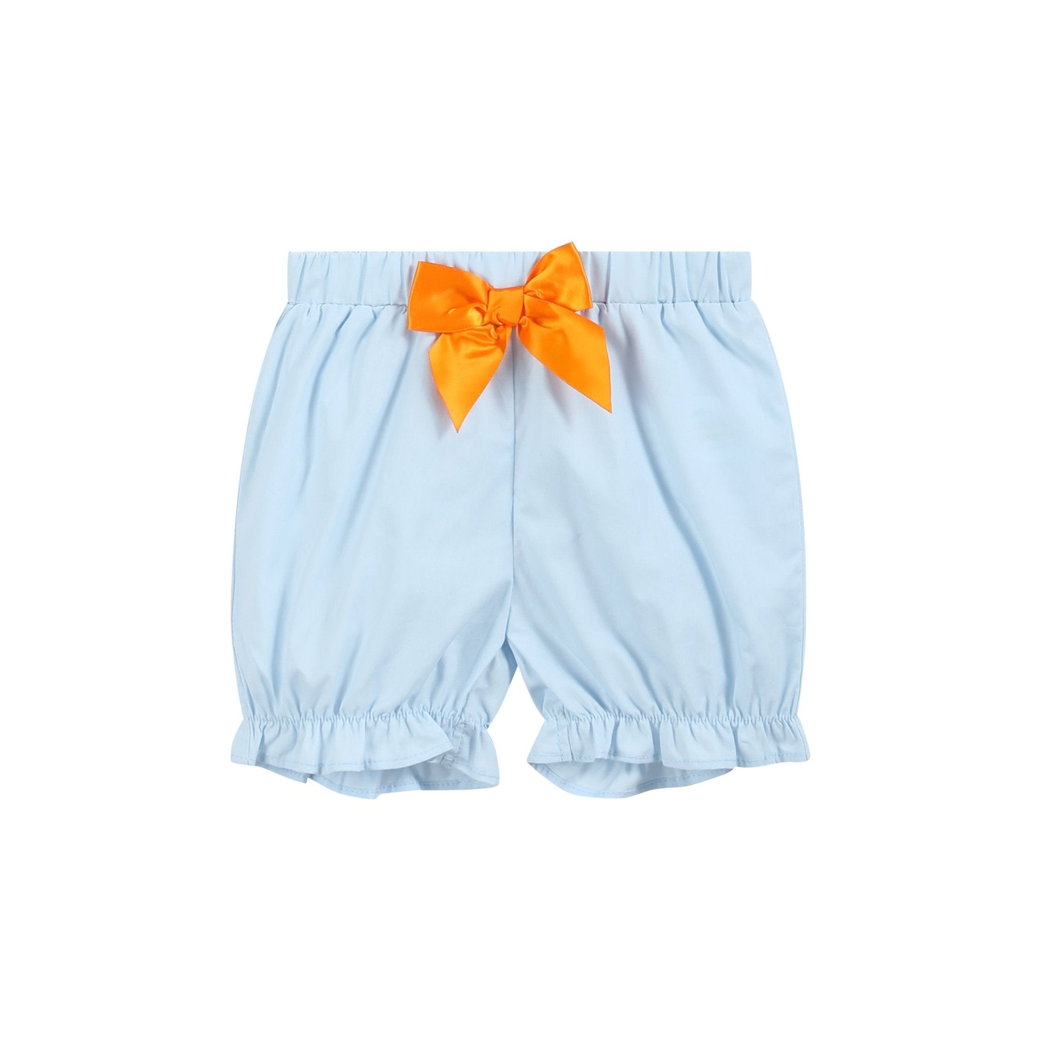 Light Blue Pumpkin Vine Smocked Dress And Bloomers