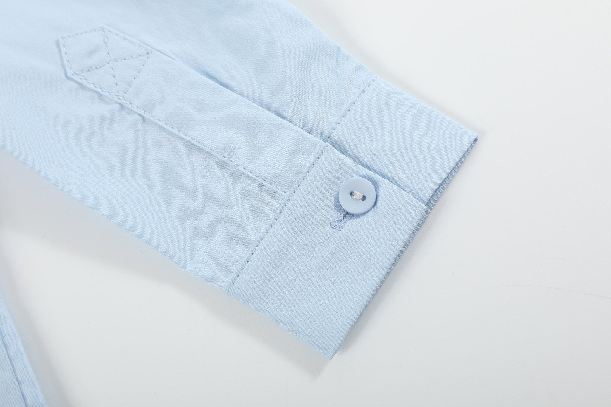 Light Blue Santa Dress Shirt