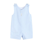Light Blue Seersucker Easter Bunny Overalls