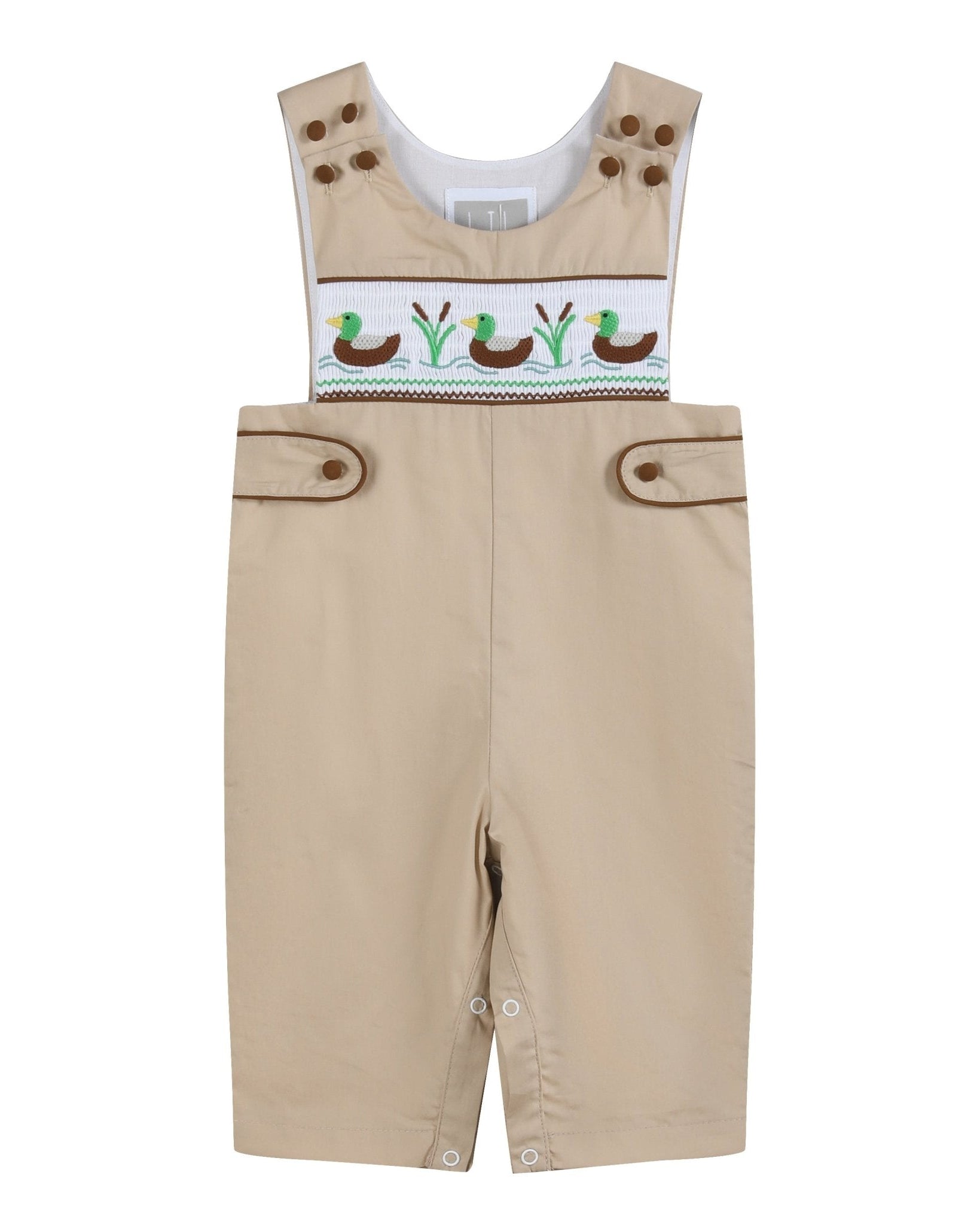 Light Brown Mallard Smocked Longalls