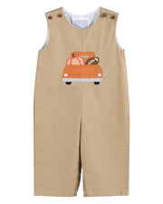 Light Brown Pumpkin Football Truck Longalls