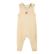 Light Brown Pumpkin Knit Romper