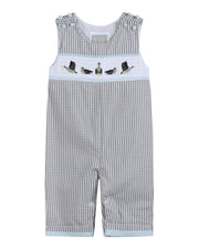 Light Gray Mallard Smocked Longalls