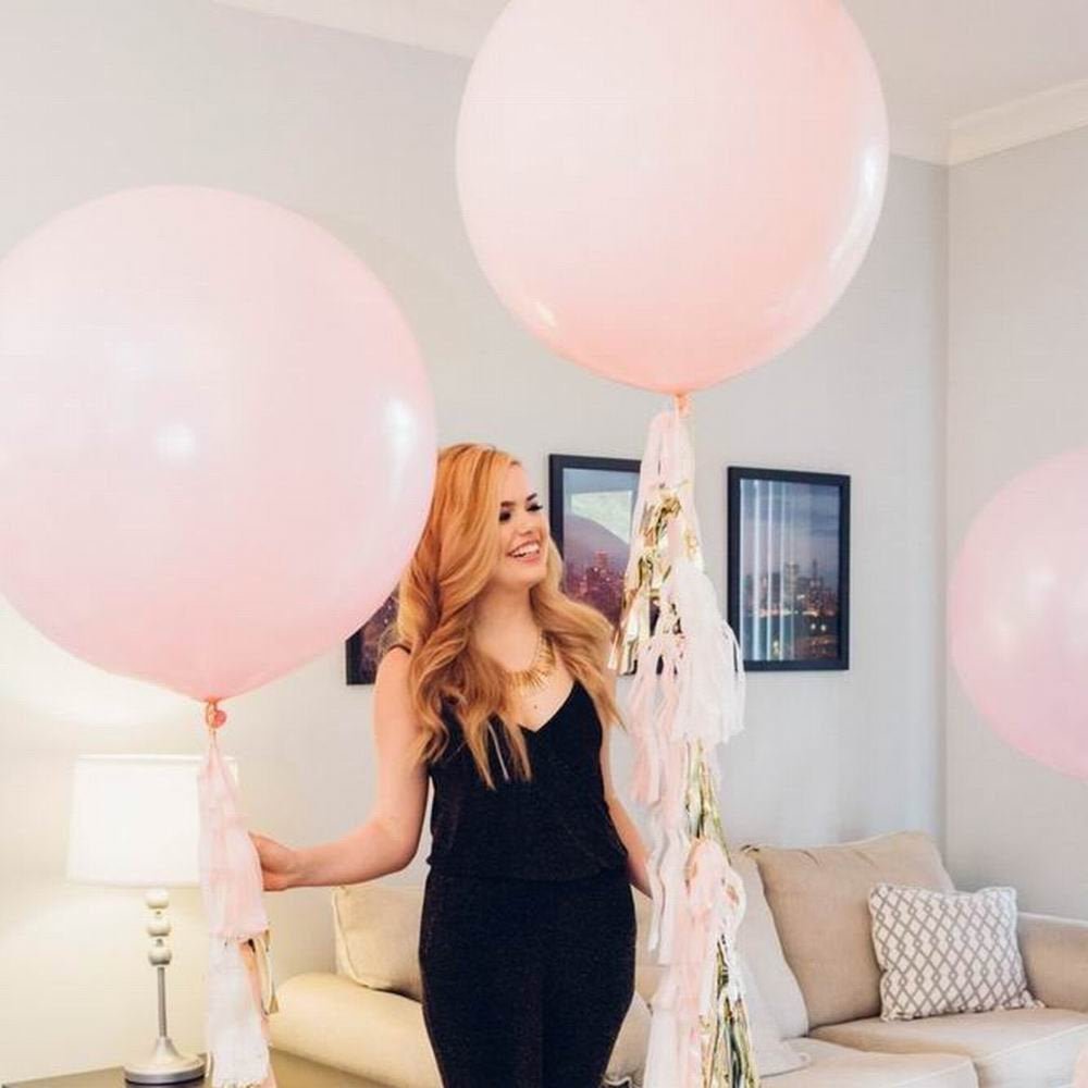 Light Pink 24" (2 Foot) Giant Pink Pastel Balloons