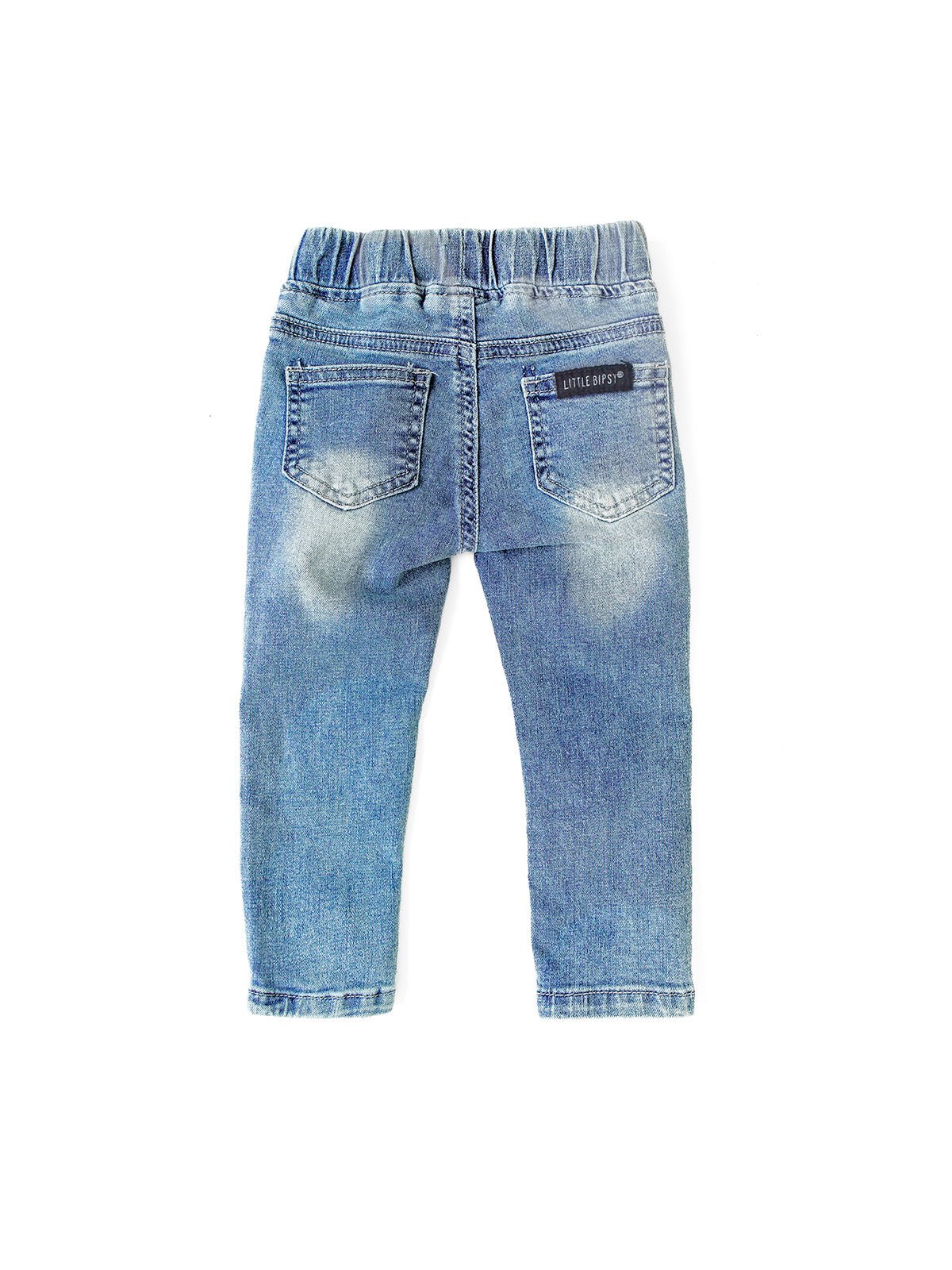 Light Wash Distressed Denim