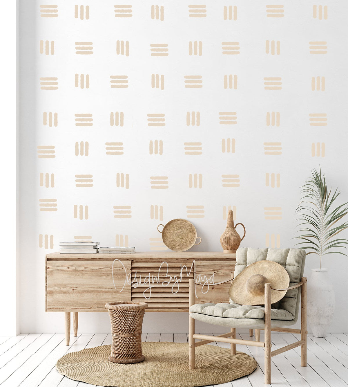 Lines Stripes Decals - Fabric Nursery Wall Art Decals