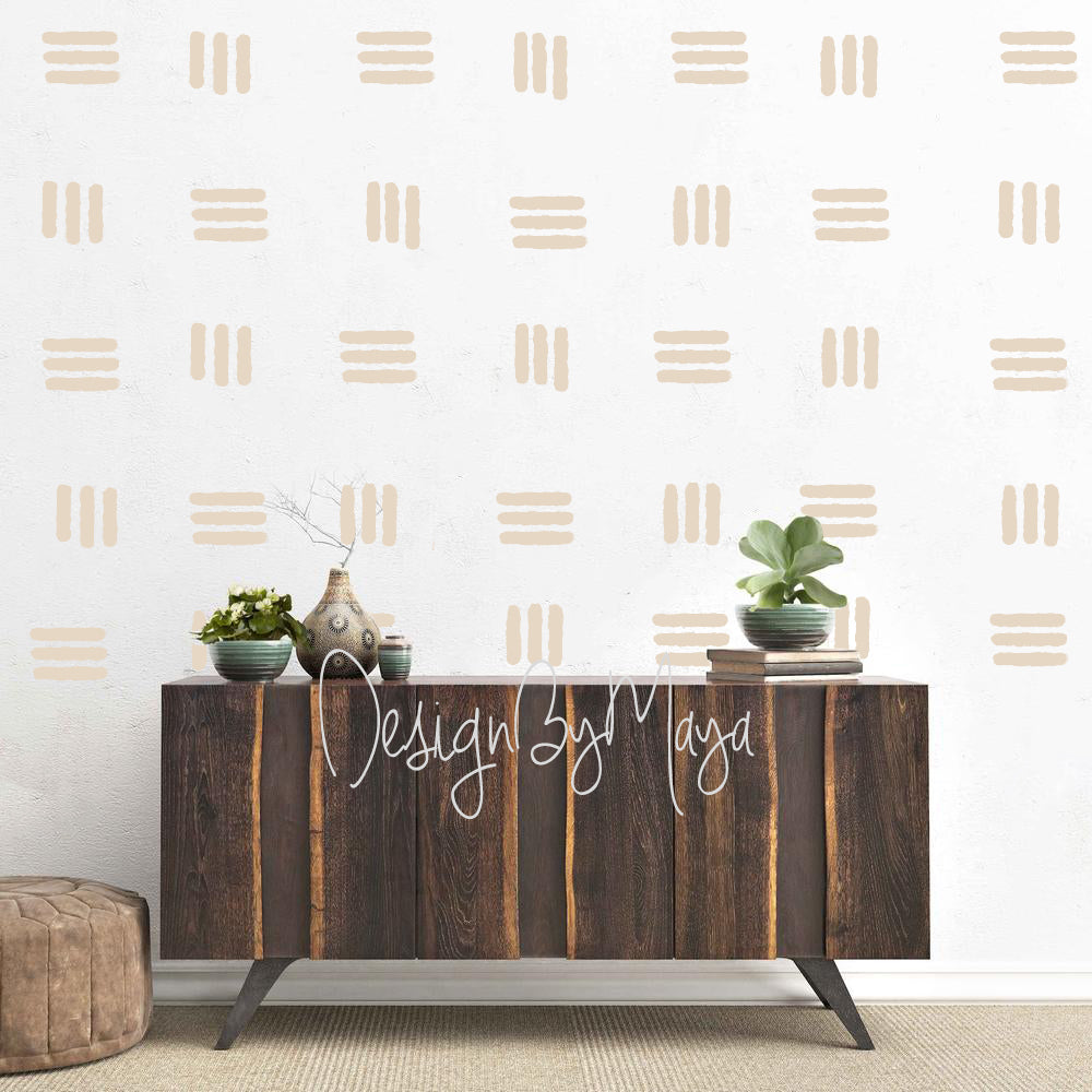 Lines Stripes Decals - Fabric Nursery Wall Art Decals