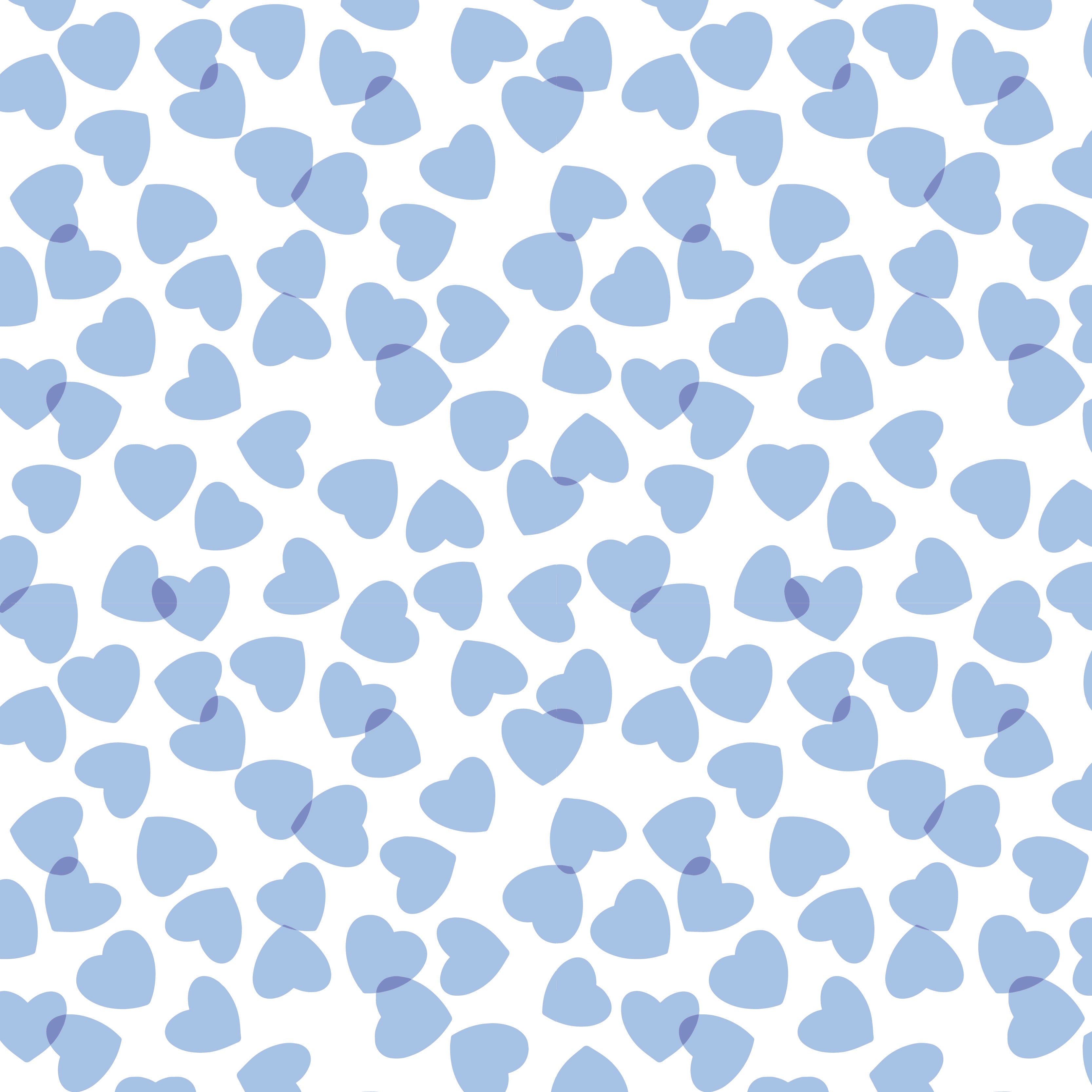 Sophie Girls' Short Set - Confetti Hearts Blue