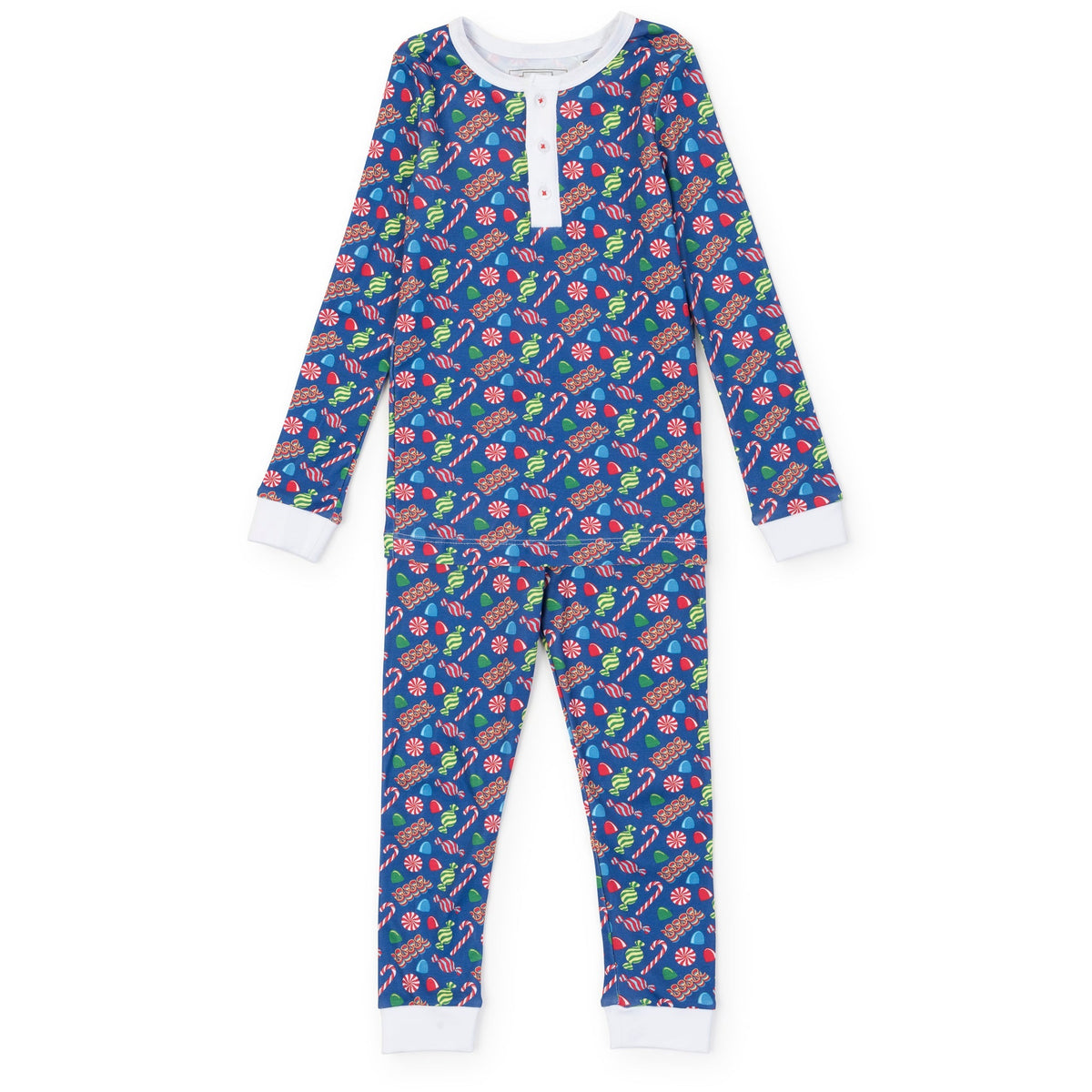 Jack Boys' Pajama Pant Set - Christmas Candy Blue