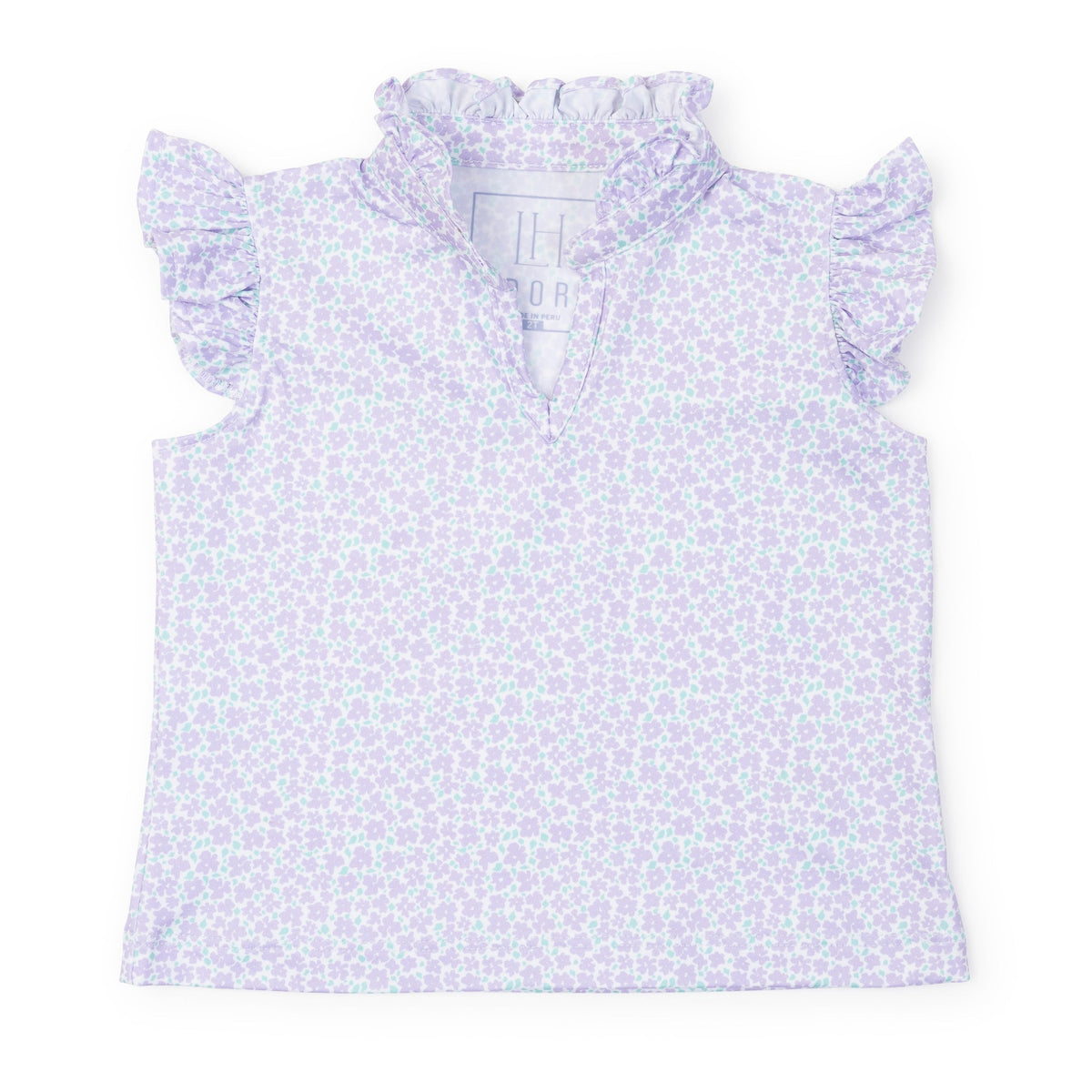 Ellie Girls' Sleeveless Performance Top By Lh Sport - Petal Party Lavender