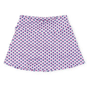 Margot Girls' Performance Skirt By Lh Sport - Boho Flora Hot Pink Navy