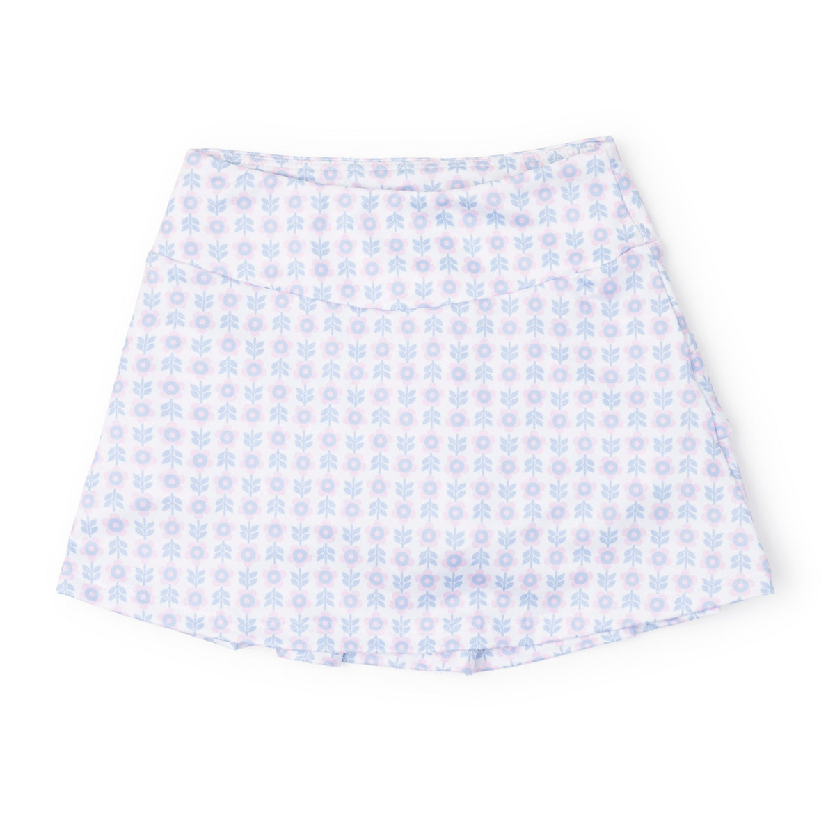 Margot Girls' Performance Skirt By Lh Sport - Flower Power Pink