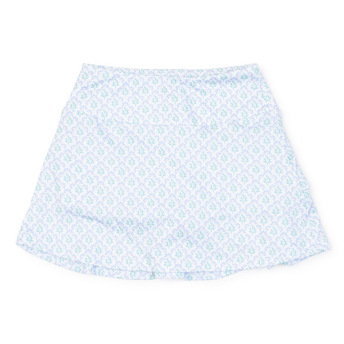 Margot Girls' Performance Skirt By Lh Sport - Trellis Bloom Blue