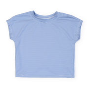 Sloane Girls' Short Sleeve Performance Top By Lh Sport - Blue Stripes