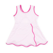 Taylor Girls' Performance Dress By Lh Sport - Cotton Candy Pink