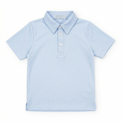Will Boys' Performance Polo By Lh Sport - Light Blue