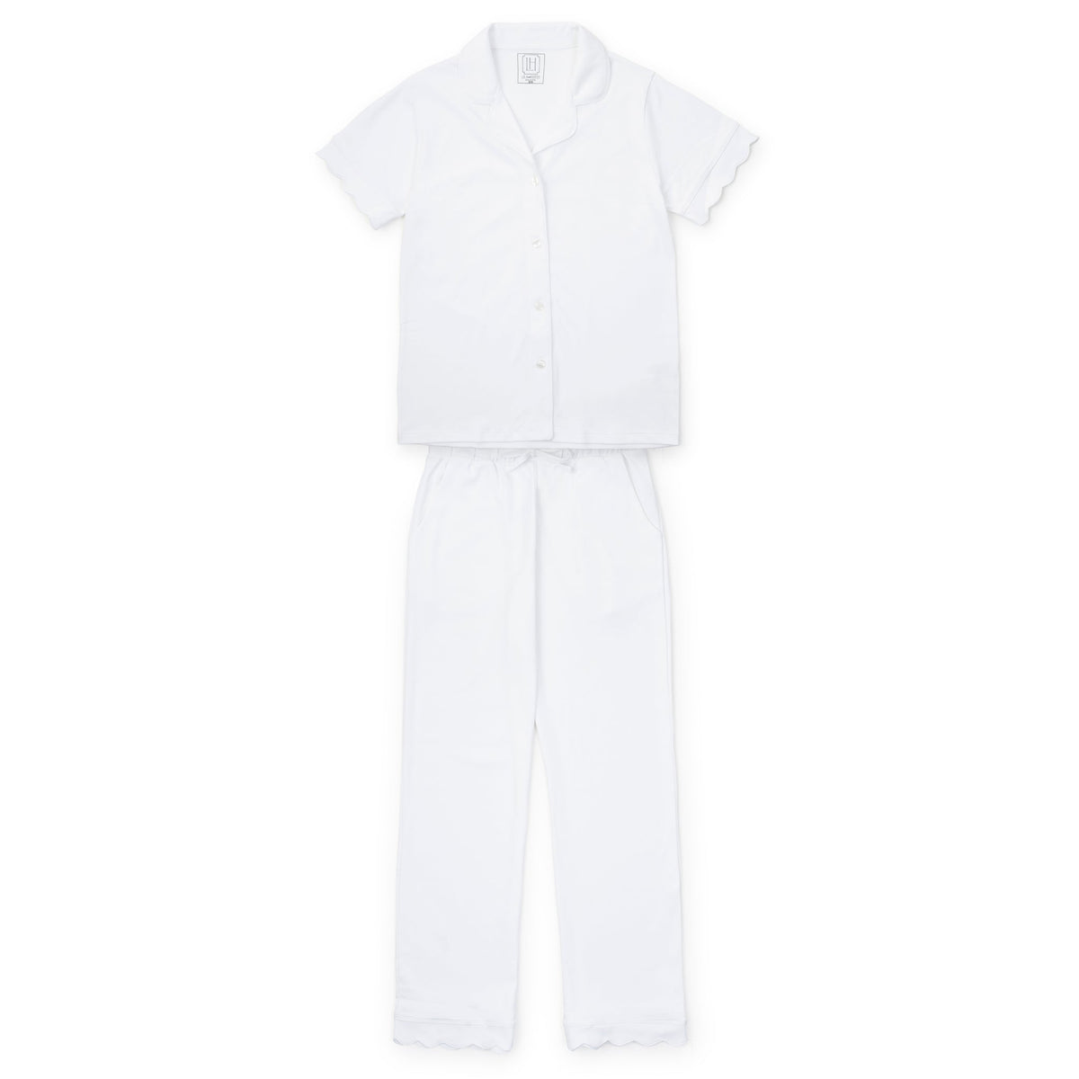 Megan Women's Pajama Pant Set - White