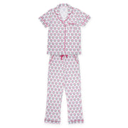 Laney Women's Pima Cotton Pajama Pant Set - Delta Zeta Crest