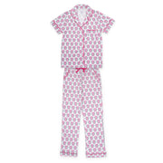 Laney Women's Pima Cotton Pajama Pant Set - Phi Mu Crest