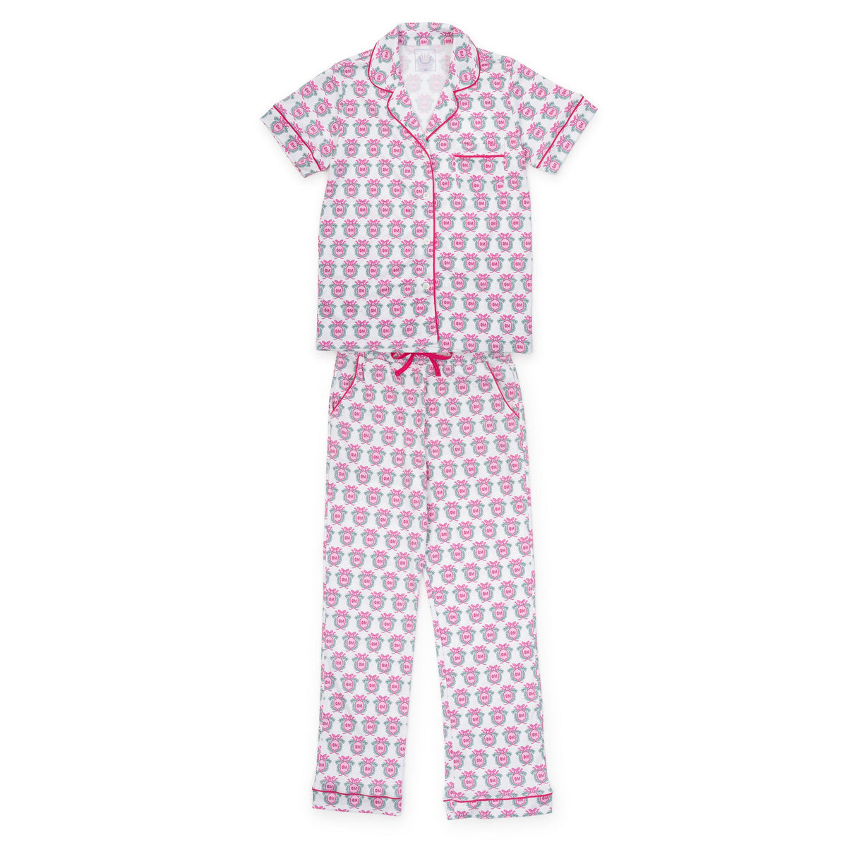 Laney Women's Pima Cotton Pajama Pant Set - Phi Mu Crest