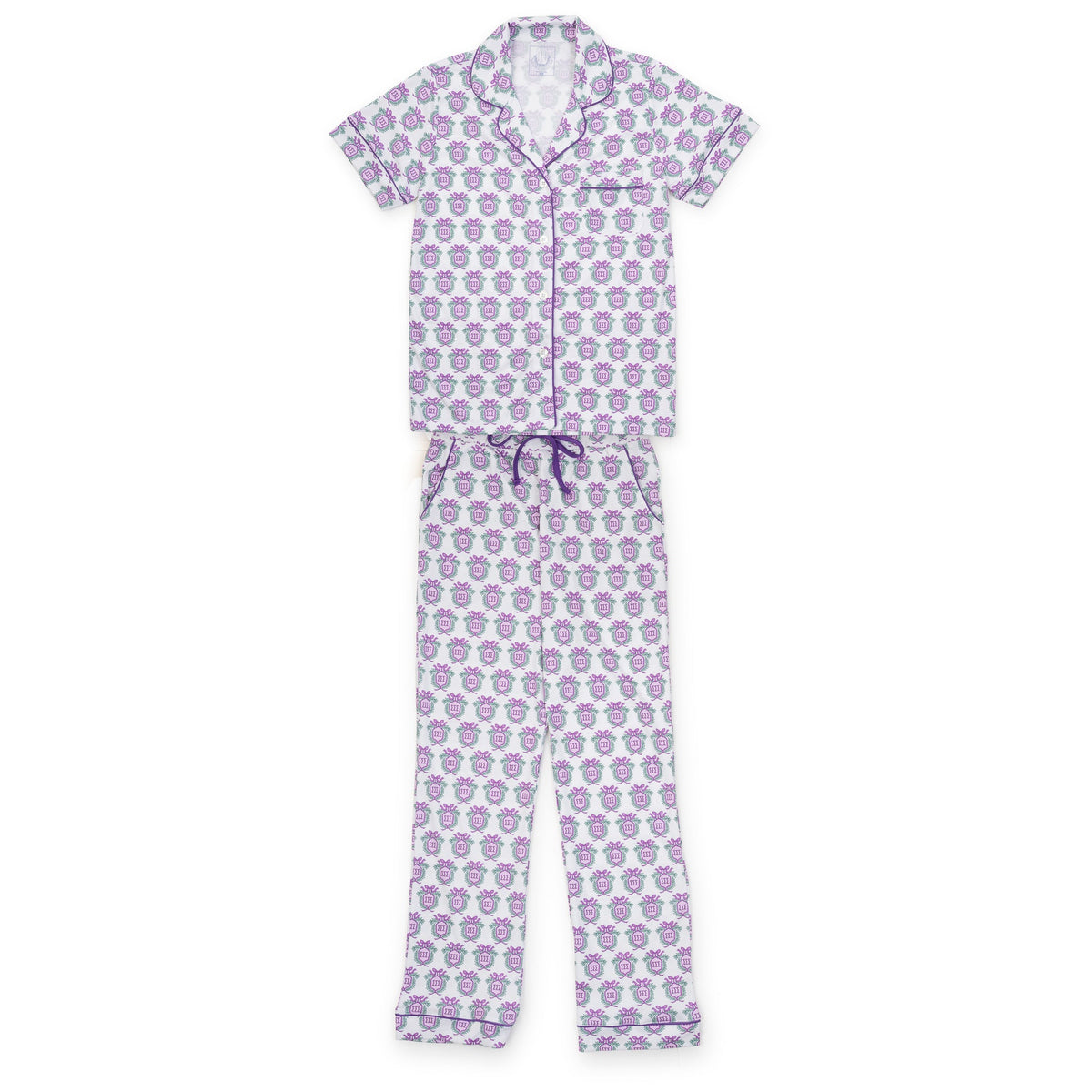 Laney Women's Pima Cotton Pajama Pant Set - Sigma Sigma Sigma Crest