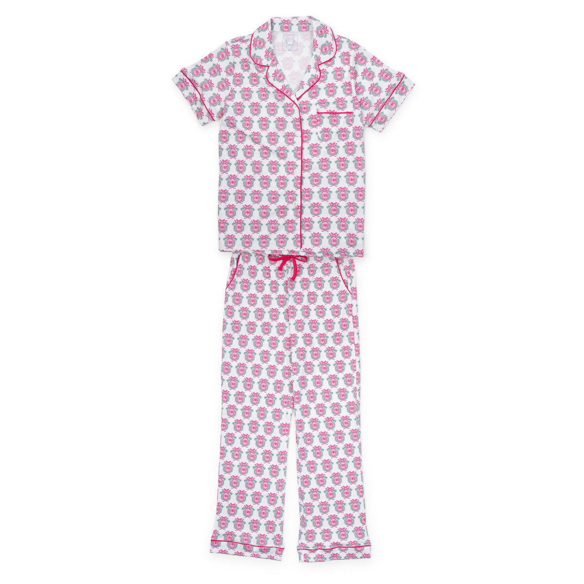 Laney Women's Pima Cotton Pajama Pant Set - Gamma Phi Beta Crest