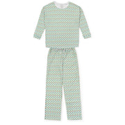 Audrey Women's Longsleeve Top Pant Set - Tree Topper Stars