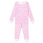 Ava Girls' Pajama Pant Set - Confetti Hearts Pink